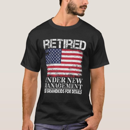 新しい管退職した理下で, Grandkids Americaを参照 Tシャツ (正面)