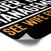 新しい管退職した理下のメンズ, 「妻」を参照 ポスター (角)