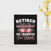 新しい管退職した理下の女性， 「孫」を参照 カード (黄色い花)