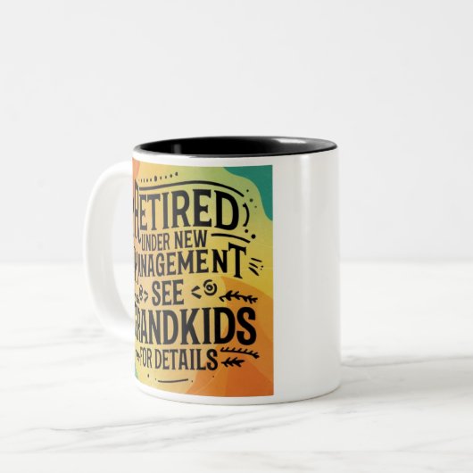 新しい管退職した理下, 「孫」を参照 ツートーンマグカップ (正面左)