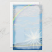 新しい約束の夜明け，虹 便箋 (正面/裏面)