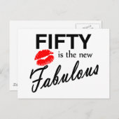 新しい素晴らしい物は五十だ ポストカード (正面/裏面)