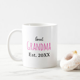 新しい素晴らしおばあちゃんベビー誕生の状態 コーヒーマグカップ