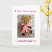 新しい素晴らし姪のカード カード (黄色い花)