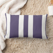新しい紫色のプラム及び白のストライプな腰神経の枕ギフト ランバークッション (ブランケット)