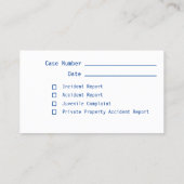 新しい細いブルーラインDIYバッカスタマイズジ 名刺 (裏面)