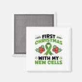 新しい細胞での初めてのクリスマス - 幹細胞クリスマス マグネット (正面/裏面)