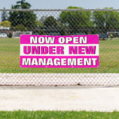 新しい経営のスモールビジネスの下でオープン 横断幕 (インサイチュ)