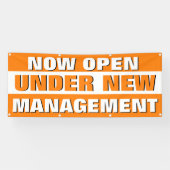 新しい経営のスモールビジネスの下でオープン 横断幕 (横)