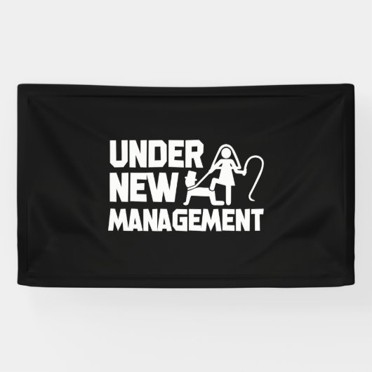 新しい経営結婚おもしろいの下 横断幕 (横)