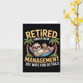 新しい経営陣に引退 見て妻 面白い引退 カード (黄色い花)