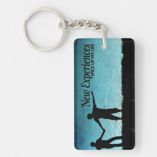 「新しい経験」モチベーション確認 キーホルダー (正面)