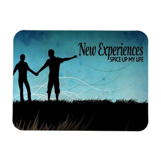 「新しい経験」モチベーション肯定柔軟 マグネット (横)