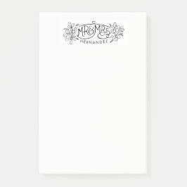 新しい結婚した装飾スケッチを投稿する ポストイット