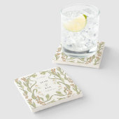 新しい結婚フローラ ストーンコースター (横)