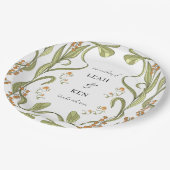 新しい結婚フローラ ペーパープレート (アングル)