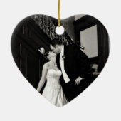 新しい結婚写真オーナメント セラミックオーナメント (裏面)