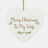 新しい結婚初めてのクリスマスツリーバウブル編集可能 セラミックオーナメント (裏面)