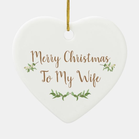 新しい結婚初めてのクリスマスツリーバウブル編集可能 セラミックオーナメント (裏面)