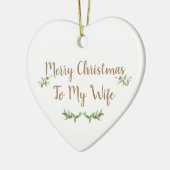 新しい結婚初めてのクリスマスツリーバウブル編集可能 セラミックオーナメント (左)