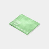 新しい結婚式の引き出物サンキューチャックボードレモングリーン ポストイット (アングル)