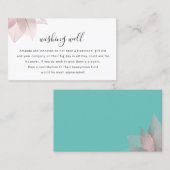 新しい結婚式招待状の贈り物を望む 名刺 (正面/裏面)