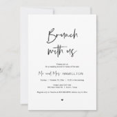 新しい結婚Invとブランチの投稿のブランチ 招待状 (正面)