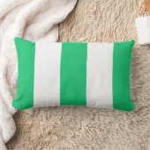 新しい緑及び白のストライプな腰神経の枕ギフト ランバークッション (ブランケット)