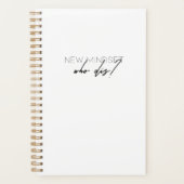 新しい考え方誰が？デイリープランナー プランナー手帳 (正面)