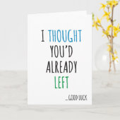 新しい職場おめでとう 面白い 失礼なカード カード (黄色い花)