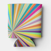 新しい背ストライプの景 缶クーラー (正面)