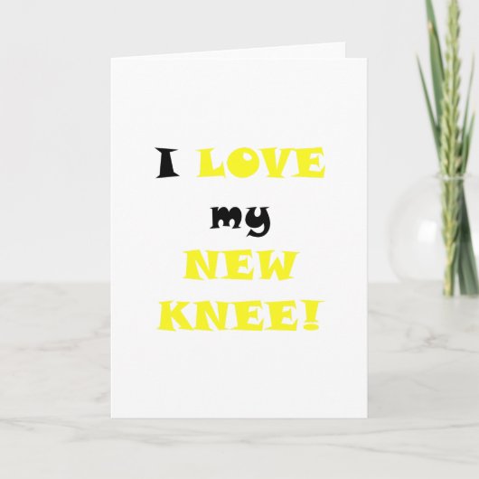 新しい膝が大好き カード (正面)