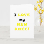 新しい膝が大好き カード (黄色い花)