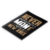 新しい膝の代わりを持つ人を決して甘く見ない ノートブック (左側)