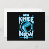 新しい膝の新しい私の膝の交換 ポストカード (正面/裏面)