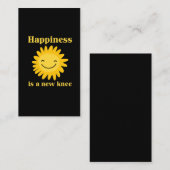 新しい膝置換手術おもしろい回復贈与 名刺 (正面/裏面)