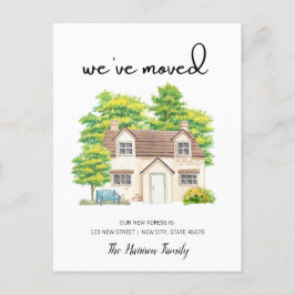 新しい自宅のお知らせを移しました ポストカード