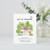 新しい自宅のお知らせを移しました ポストカード (スタンド正面)