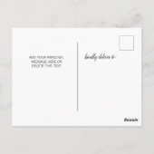 新しい自宅のお知らせを移しました ポストカード (裏面)