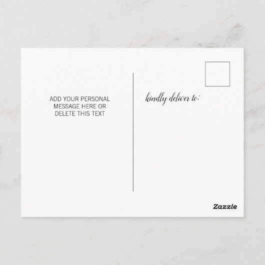 新しい自宅のお知らせを移しました ポストカード (裏面)