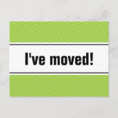 新しい自宅の引越しはがき | アップルグリーンシェフ 案内ポストカード (正面)