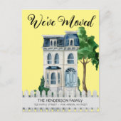 新しい自宅の引越し案内はがき ポストカード (正面)