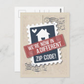 新しい自宅の引越し案内はがき ポストカード (正面/裏面)