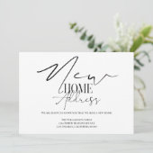 新しい自宅の新しい住所 招待状 (スタンド正面)