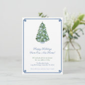 新しい自宅住所からのハッピーホリデー 案内状 (スタンド正面)