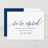 新しい自宅住所のお知らせ ポストカード (正面/裏面)