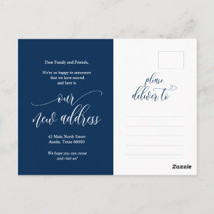 新しい自宅住所のお知らせ ポストカード