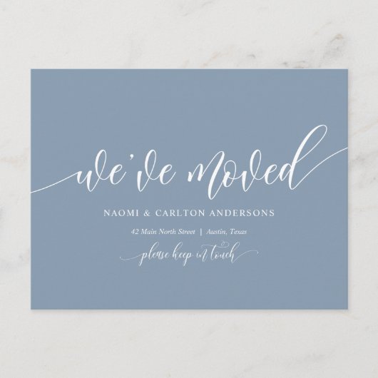 新しい自宅住所のお知らせ ポストカード (正面)