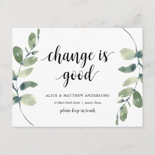 新しい自宅住所のお知らせ ポストカード