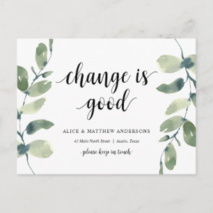 新しい自宅住所のお知らせ ポストカード